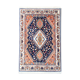 Petit médaillon de laine fine zone Tapis traditionnel bleu orangé Tribal Tapis- 52x125cm