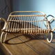 Rattan magazine holder