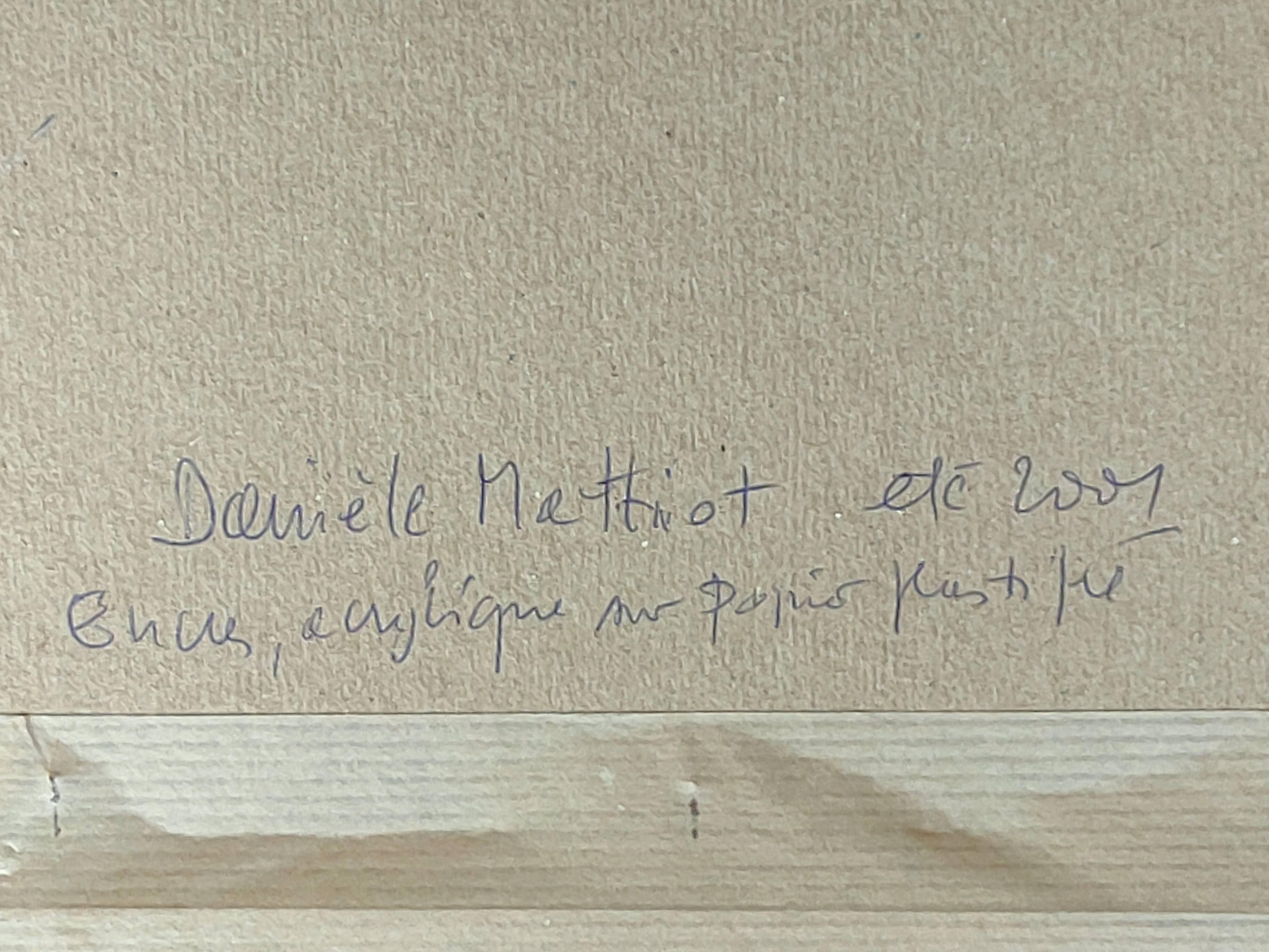 Painting ANIAKI (Danièle) - Mixed media p. plastic - 'Petite Culotte' 2001
