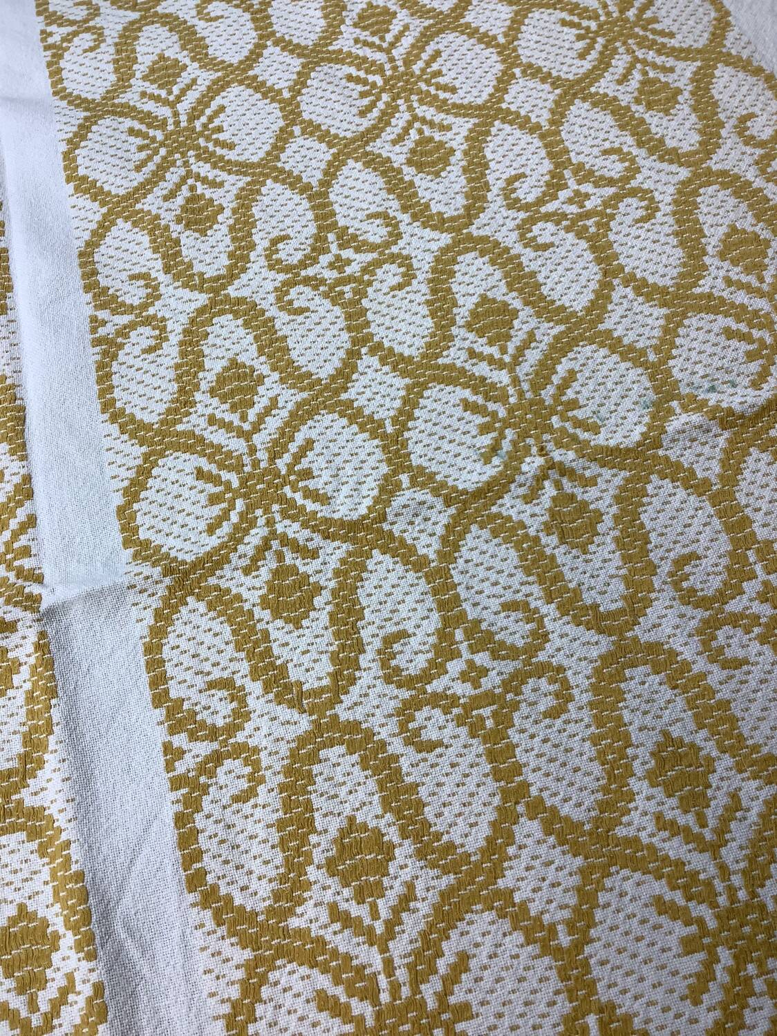 Vintage tablecloth and monogram napkins