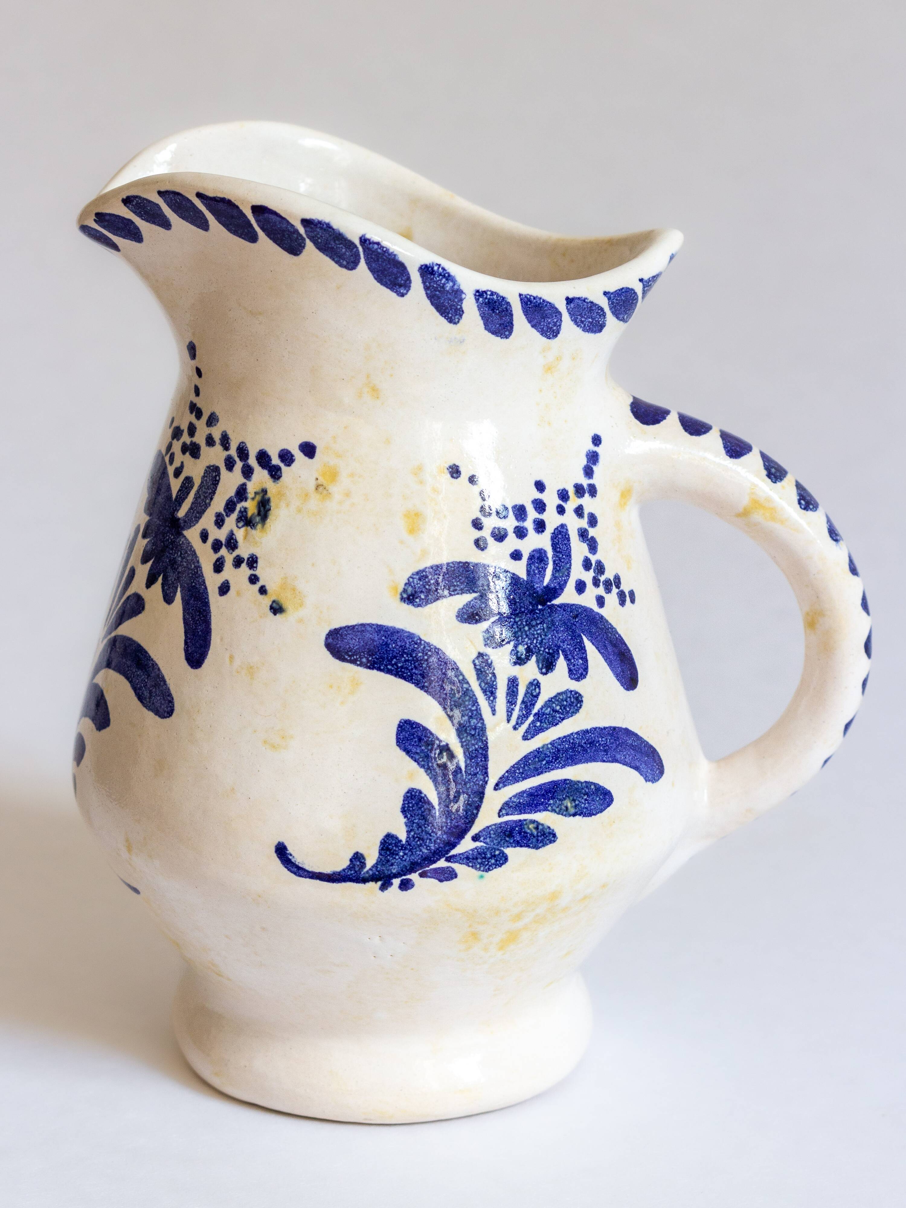 Glazed ceramic pitcher, Atelier de Nissy, Annecy, 1960s