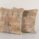 Anatolian carpet rug pillows