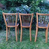 Set of 3 baumann bistro chairs n°12