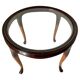 Table basse Art Déco en bois courbé