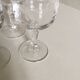 Old crystal foot glasses
