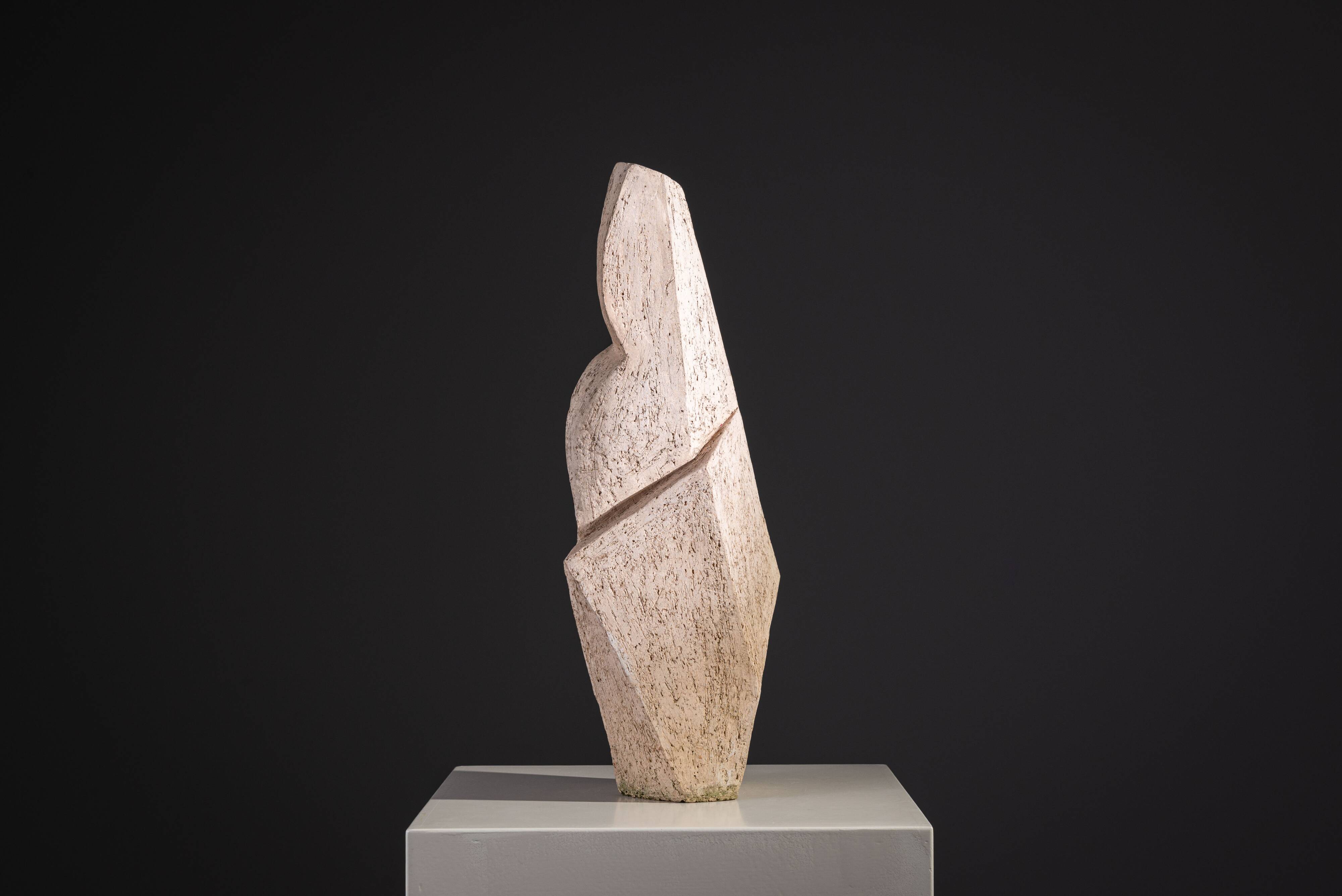 Large abstract monolithic sculpture