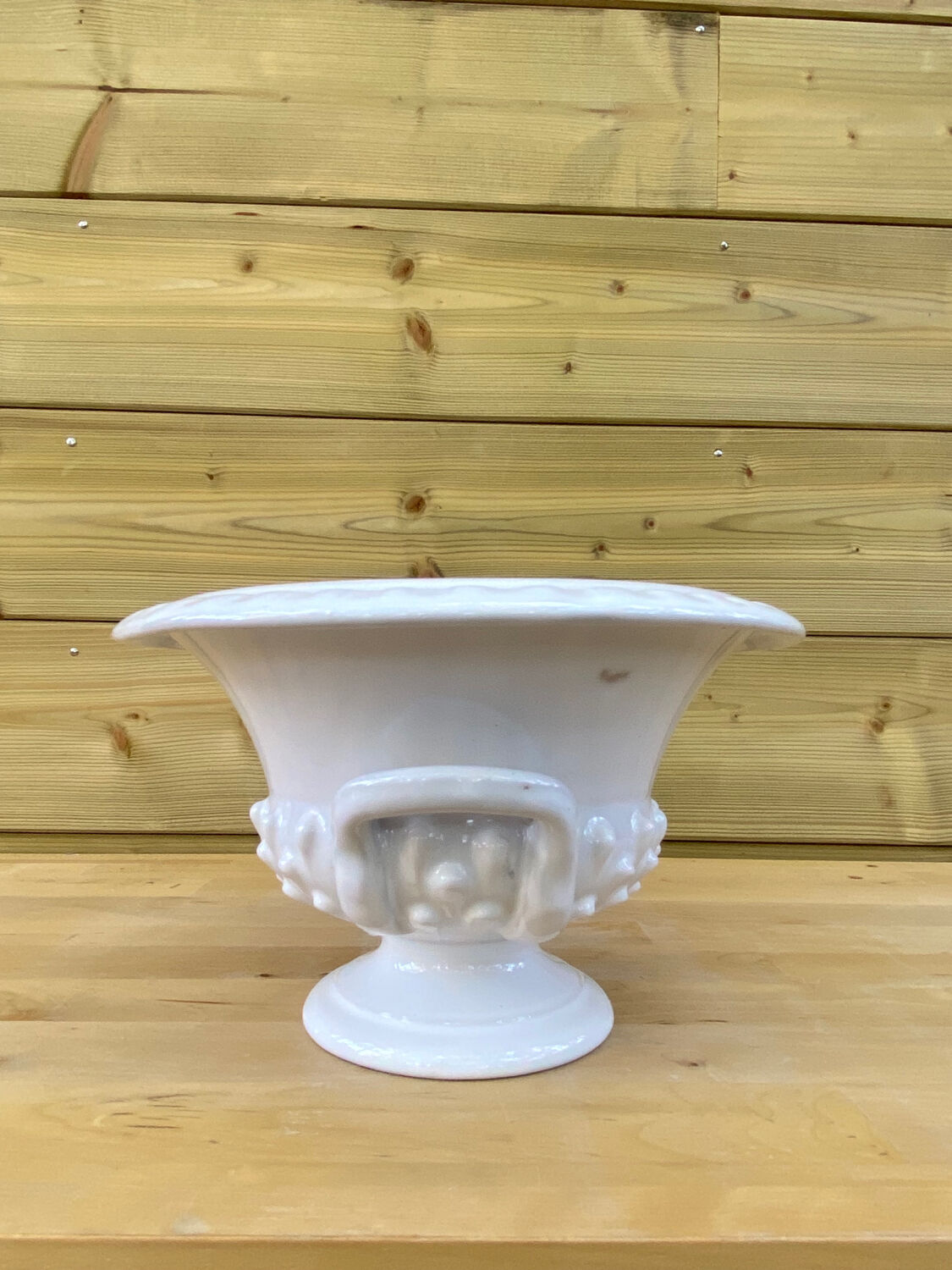 Medici-style glazed ceramic pot cover, Italy