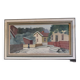 Huile sur toile originale suédoise du milieu du siècle « Lilla Gatan Majorna Gothenburg » par Tage Gavik (1914-1981
