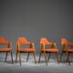 Chaises de salle à manger vintage danoises Compass par Kai Kristiansen, années 1960, lot de 4