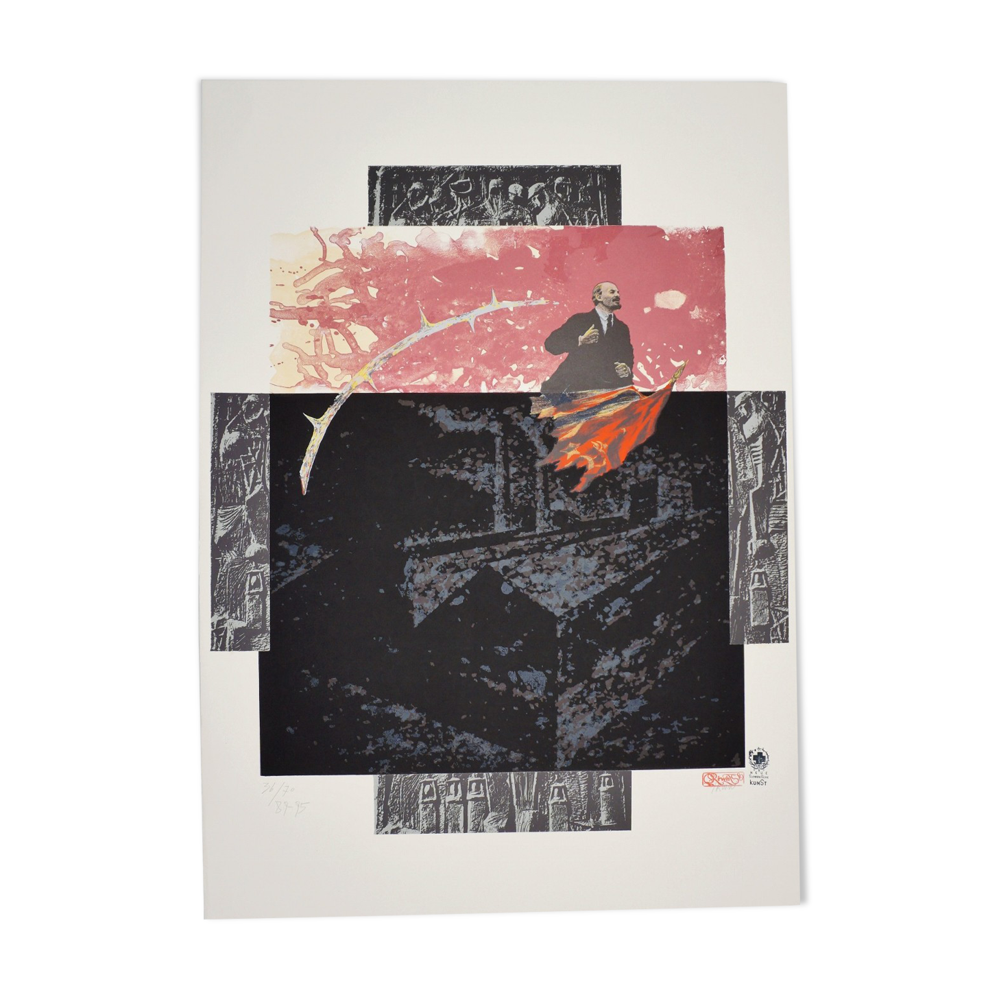 Estampe du groupe IRWIN, « Électrification », 1995, slovène