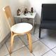 Pair of chair 66 design Alvar Aalto artek edition melaminé white