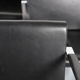 Set of 6+1 Mies van der Rohe Brno black Bauhaus chairs
