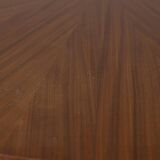 Vintage wooden round table from 1960s designed by Carlo Ratti for Lissoni