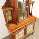 Antique Art Nouveau display cabinet in mahogany, Italy, 19th century.