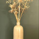 Beige stoneware bottle vase