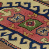 Anatolian handmade vintage rug 123 cm x 79 cm