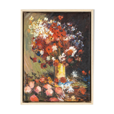 Mid-Century Bouquet of Flowers, Oil on Canvas, 33 x 43 cm