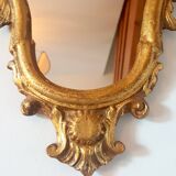Old baroque golden mirror - 38x24cm
