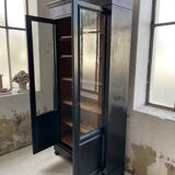 Napoleon 3 walnut window glass cabinet