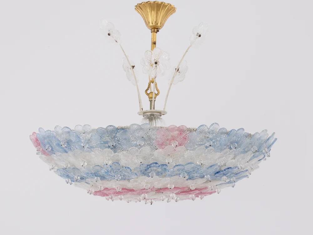 Murano glass floral Barovier & Toso flower chandelier