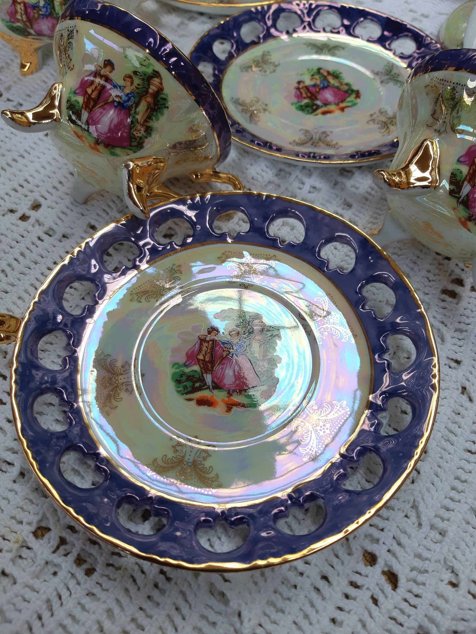 Vintage porcelain café service