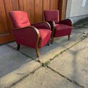 Hungarian Art Deco Armchairs, 1930s, Set of 2