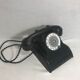 Old telephone bakelite black dial transparent 50 vintage 40's cit