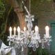 Old crystal chandelier, lustre cristal