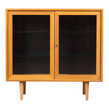 Vitrine, commode, buffet danois vintage en chêne, milieu du siècle