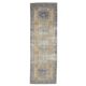 1970s Turkish Hand-Knotted Yellow Wool Runner Rug 111x341