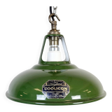 Industrial Green Enamel Factory Pendant Lamp from Coolicon, 1950s