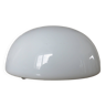 "Half-sphere" ceiling light in white opaline 60s 70s
