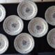 Lot 8 dessert plates provincial model bouquet 1980s