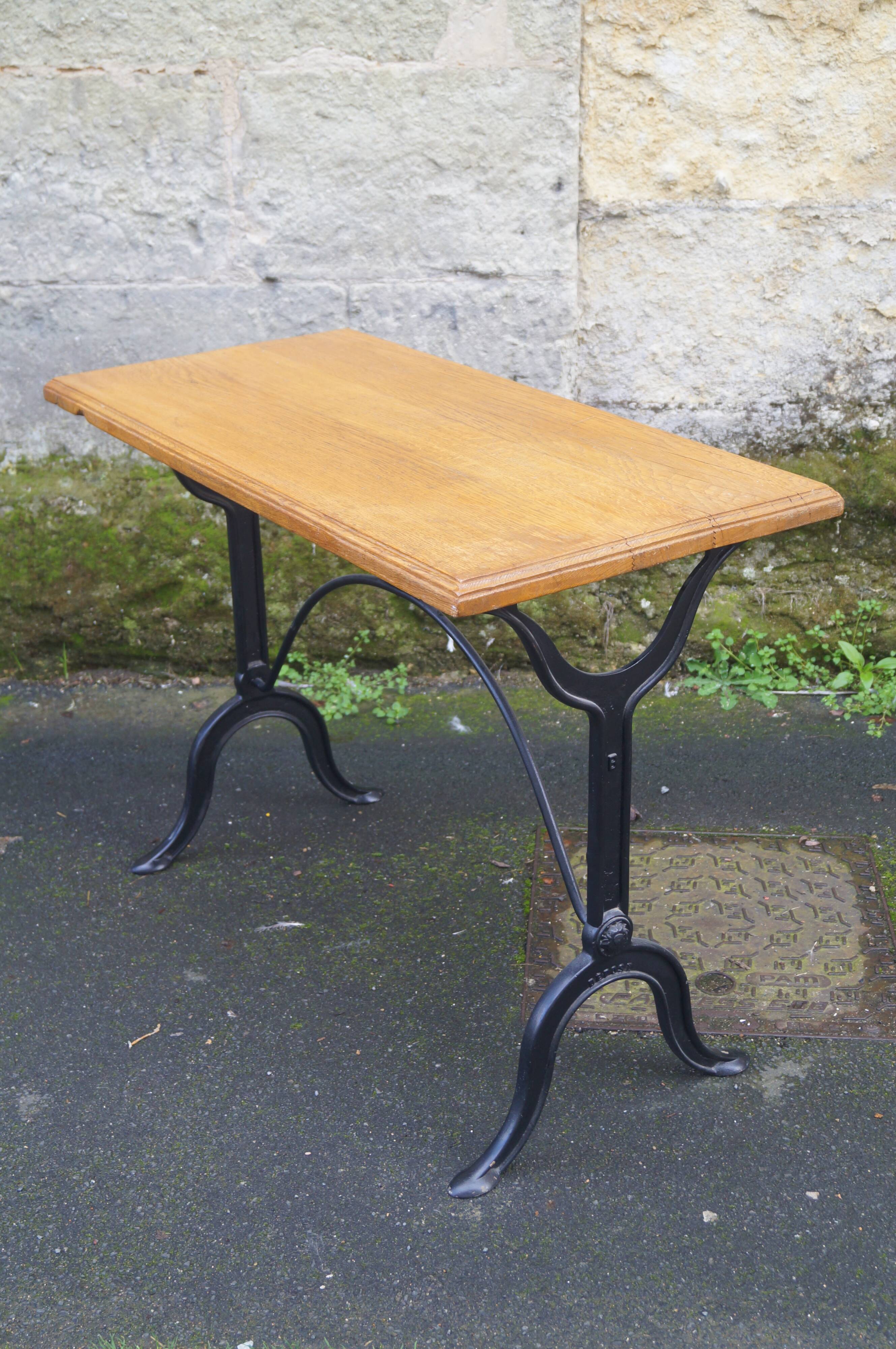 Oak bistro table