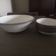English speckled ceramic dessert set (main course and ramekins) Johnson Brothers - 1970s