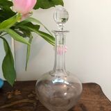 French carafe made of chiseled glass