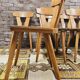 Set of 8 bistro chairs from the 1960s