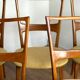 Lot de 5 chaises scandinaves vintage