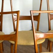 Set of 5 vintage Scandinavian chairs