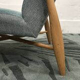 Floating zag celadon Red Edition chair