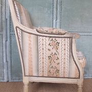 Louis XVI Shepherdess, 19th century copy, upholstered, beautiful antique chiseled