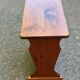 Vintage solid wood magazine rack side table — End table