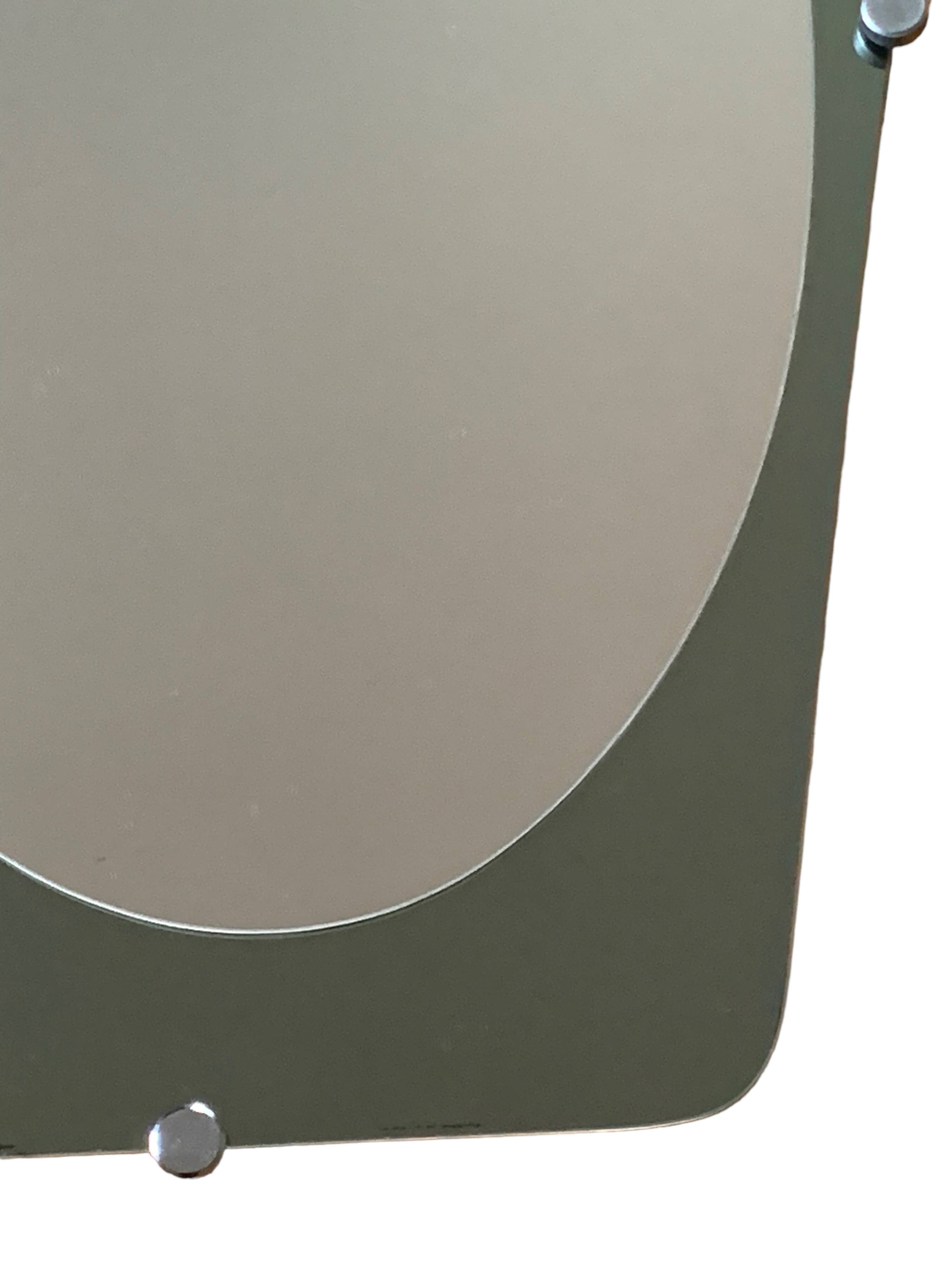 Double shade mirror 43x66 vintage 1970