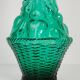 Green Glass Genie Carafe with Stopper, Italy, 1960s
