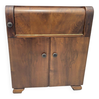 Fully renovated mid century cabinet with build-in turntable, Germany, 1950´s