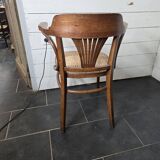 Old caned office chair