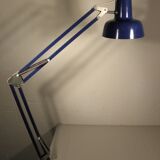 Architect's lamp in blue metal