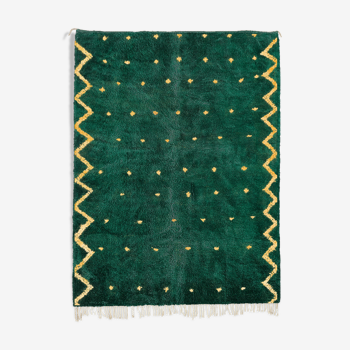 Tapis marocain moderne vert