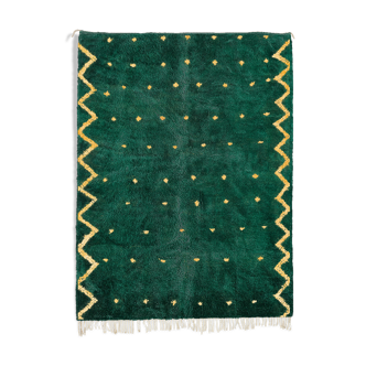 Tapis marocain moderne vert