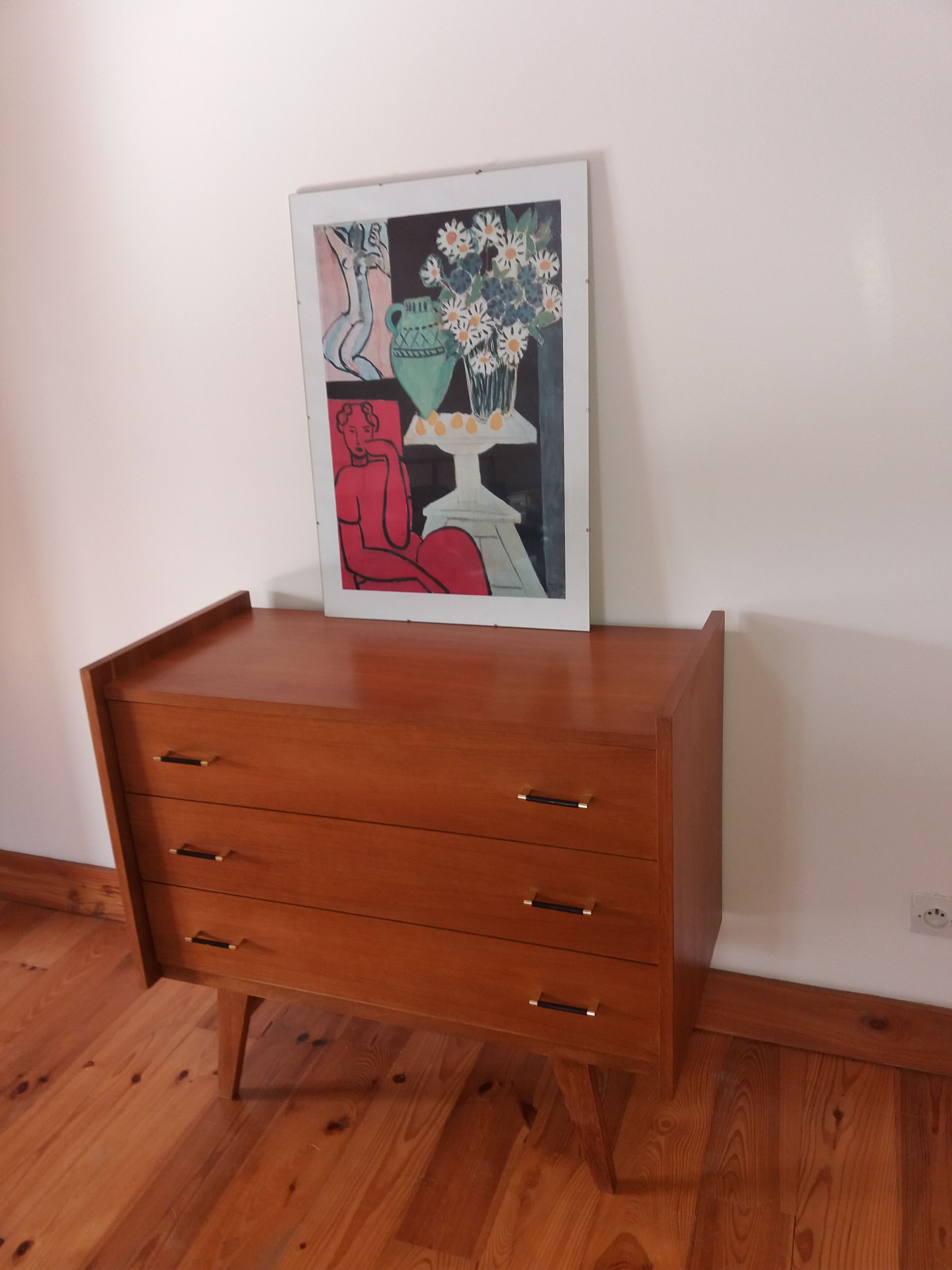 Commode années 60 pieds compas